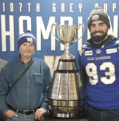 Viking with the Grey Cup