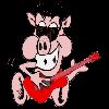 Hog wild guitar player