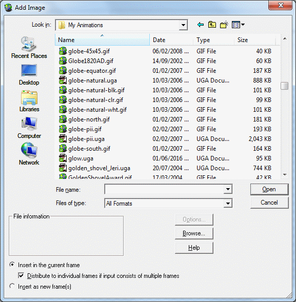 Add Image dialog box