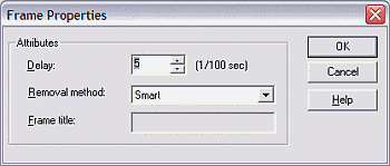 Frame Properties box