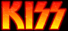 KISS logo with faces emerging