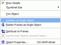 Object Manager Commands Menu