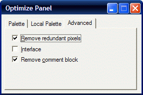 Optimize Panel, Advanced