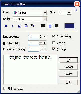 Text Entry Box