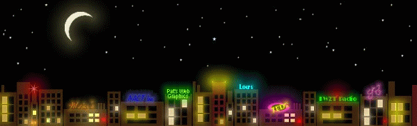 UFO flying over city